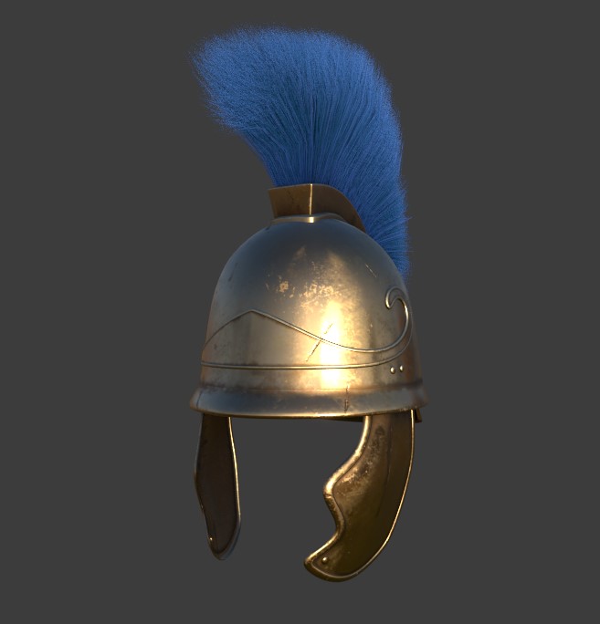 Ancient Greek Attic Helmet preview image 1